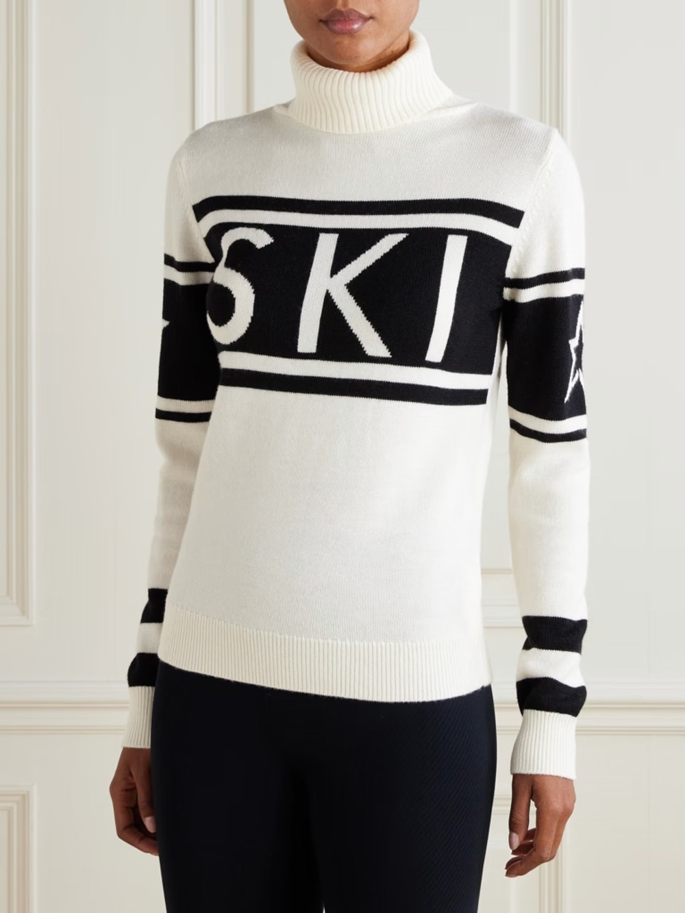 Perfect Moment schild ski sweater in Snow White NWT